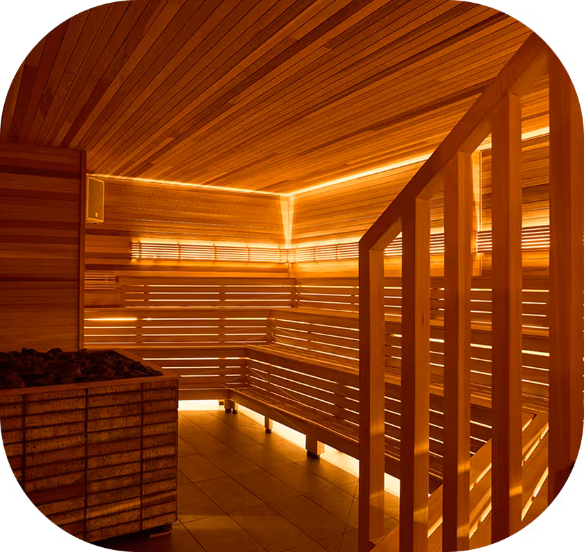 Othership’s warm wood and brick sauna